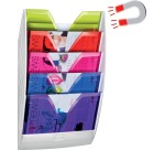 Happy by CEP présentoir mural magnétique avec 5 compartiments, blanc/couleurs assorties