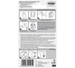 Befestigungshaken für Bilder, Jumbo-Größe, weiß, Blisterpackung mit 1 Haken und 4 Laschen