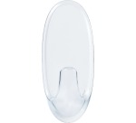 Command crochet pour l'extérieur, medium, capacité 900 g, transparent, blister de 2 pièces