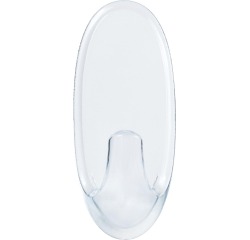 Outdoor hook, medium, 900 g capacity, transparent, blister pack of 2 pieces