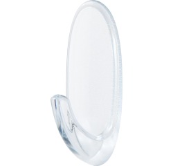 Command crochet pour l'extérieur, medium, capacité 900 g, transparent, blister de 2 pièces