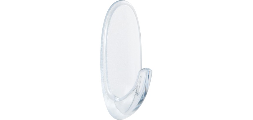 Command decohaak voor buiten, medium, draagvermogen 900 gram, transparant, blister van 2 stuks