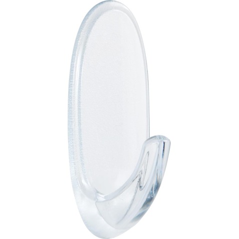 Command crochet pour l'extérieur, medium, capacité 900 g, transparent, blister de 2 pièces
