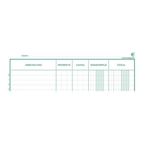 Exacompta inventaris, ft 32 x 19,5 cm, Nederlandstalig