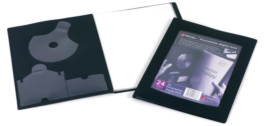 Rexel Protège-documents Professional Display Book, pour ft A4, 24 pochettes