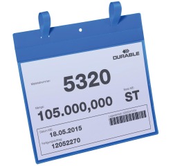 Durable pochette ft A4, avec systèmes d'attache, horizontal, paquet de 50 pièces