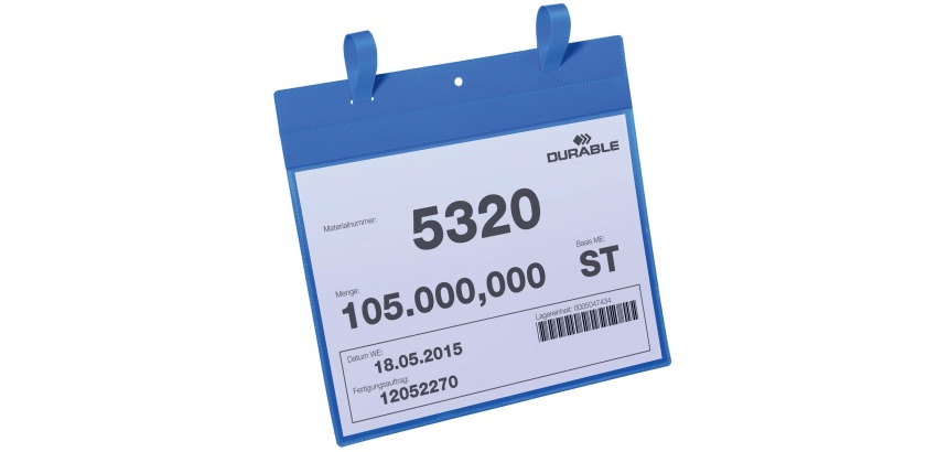 Haltbare A4-Hülle, mit Befestigungssystemen, horizontal, Packung mit 50 Stück