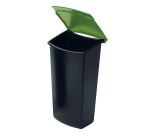 Insert à déchets pour corbeille MONDO, noir/vert