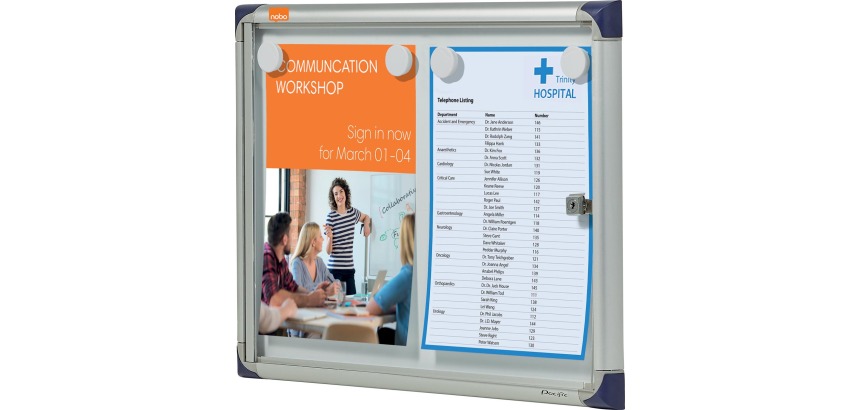 Nobo Vitrine binnenvitrine, voor 2 x ft A4 (ft 51 x 37 x 2,2 cm)