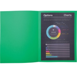 Pack of 10 square cut folders ROCK'S 210 - 24x32cm