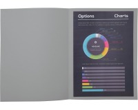 Pack of 10 square cut folders ROCK'S 210 - 24x32cm - Grey
