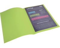 ROCK''S 210 Pak van 10 dossiermappen 210g/m2 24x32cm voor A4. - Groen