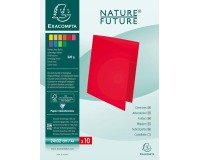 Pack of 10 square cut folders ROCK'S 210 - 24x32cm - Blue