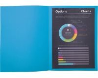 ROCK''S 210 Pak van 10 dossiermappen 210g/m2 24x32cm voor A4. - Blauw
