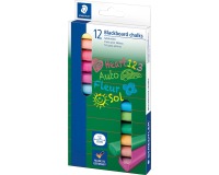 Staedtler bordkrijt, doos van 12 stuks in geassorteerde kleuren