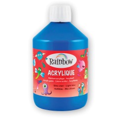 Rainbow acrylic paint, 500 ml bottle, light blue