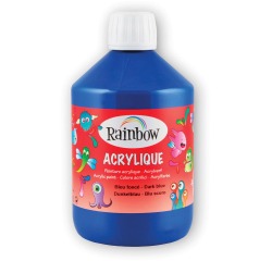 Rainbow acrylic paint, 500 ml bottle, dark blue