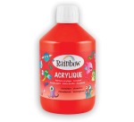 Rainbow acrylic paint, 500 ml bottle, vermilion