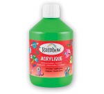Rainbow acrylic paint, 500 ml bottle, light green