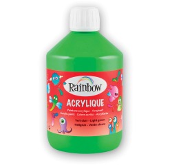 Rainbow acrylic paint, 500 ml bottle, light green