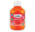 Rainbow acrylic paint, 500 ml bottle, orange