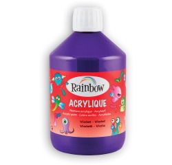 Rainbow acrylic paint, 500 ml bottle, purple