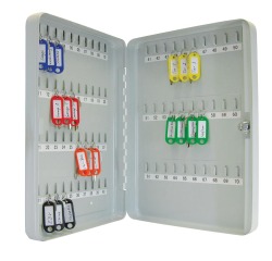 Wedo armoire à clés pour 70 clés, ft 28 x 6 x 37 cm , gris