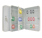 Wedo key cabinet for 110 keys, dimensions 28 x 8 x 37 cm, gray