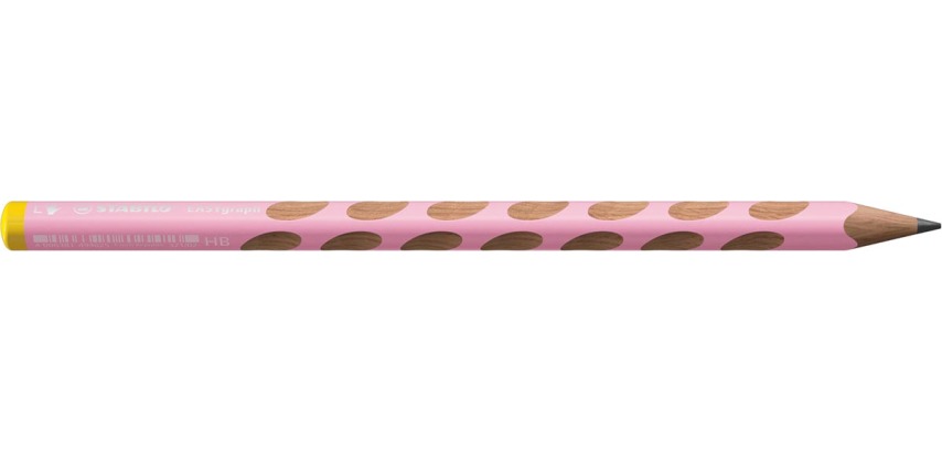 STABILO EASYgraph S Pastel pencil, HB, 3.15 mm, for left-handers, pink