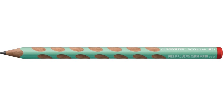 STABILO EASYgraph S Pastel pencil, HB, 3.15 mm, for right-handers, green