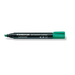 Staedtler Lumocolor 350, permanent marker, schuine punt, 2 - 5 mm, groen