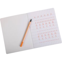 Staplebound notebook 170x220 dl 2mm iv - assortment