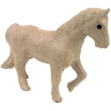 Décopatch cheval, papier-mâché, petit