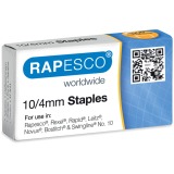 Rapesco nietjes 10/4 mm, verzinkt, doosje met 1000 nietjes