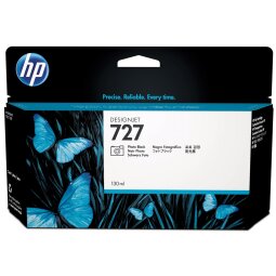 HP inktcartridge 727, 130 ml, OEM B3P23A, zwart foto