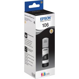Epson inktfles 106, 70 ml, OEM C13T00Q140, foto zwart