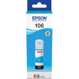 Epson inktfles 106, 70 ml, OEM C13T00Q240, cyaan