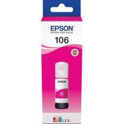 Epson inktfles 106, 70 ml, OEM C13T00Q340, magenta