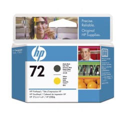 HP 72 - Gelb, mattschwarz - Druckkopf