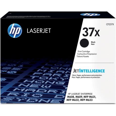 HP toner 37X, 25 000 pages, OEM CF237X, noir