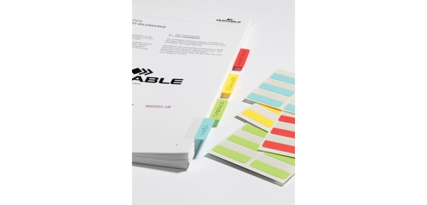 Durable Durable Quick Tab, geassorteerde kleuren, zakje met 48 stuks
