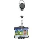 Durable badge avec enrouleur Extra Strong, noir