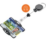 Durable badge avec enrouleur Extra Strong, noir