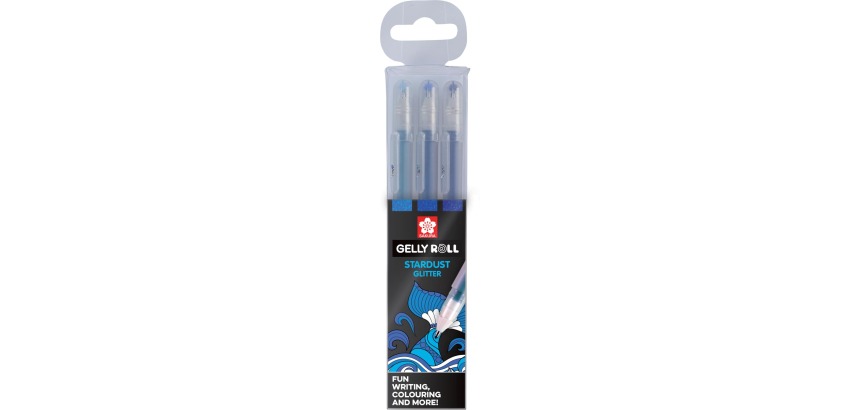 Sakura Gelly Roll Stardust Ocean Roller, set of 3 pieces in assorted colors