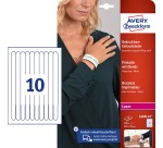 Bedrukbare polsbandjes voor de (kleuren-) laserprinter, wit, pak van 100 stuks