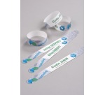 Bedrukbare polsbandjes voor de (kleuren-) laserprinter, wit, pak van 100 stuks