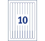 Bedrukbare polsbandjes voor de (kleuren-) laserprinter, wit, pak van 100 stuks