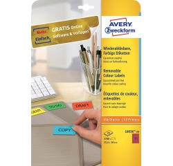 Mini étiquette, 25,4 x 10 mm