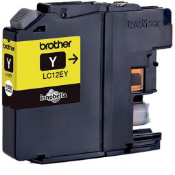 Brother LC12EY - XL Capacity - yellow - original - ink cartridge