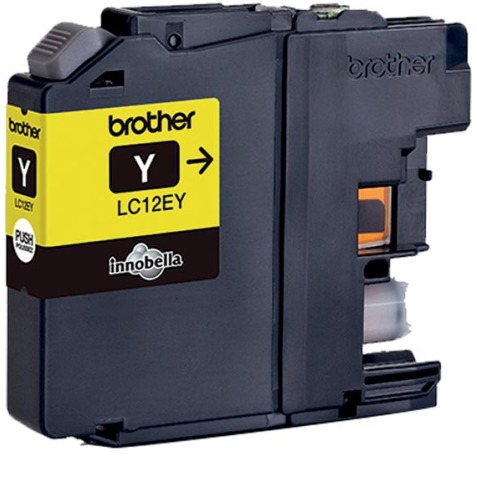 Brother inktcartridge, 1.200 pagina's, OEM LC-12EY, geel